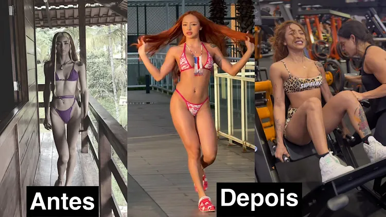 Anny Bergatin, conhecida como Ruivinha de Marte conquistou músculos e massa magra após se dedicar a dieta e treinos pesados.