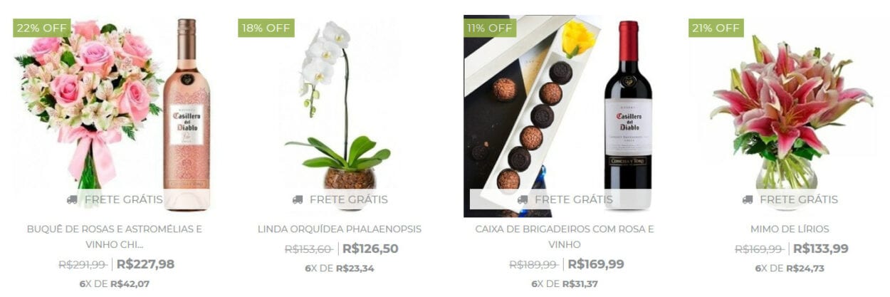 Print de loja na web