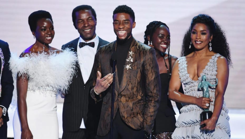 Chadwick Boseman em premiação Chadwick Boseman em premiação