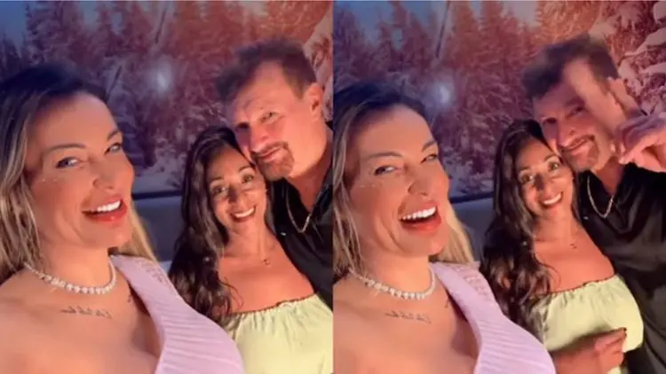 Andressa Urach lança vídeo +18 ao lado do pai e ex-sogra,