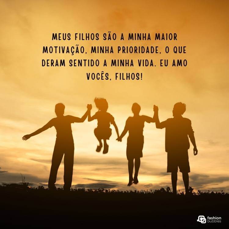 Frase sobre filhos.