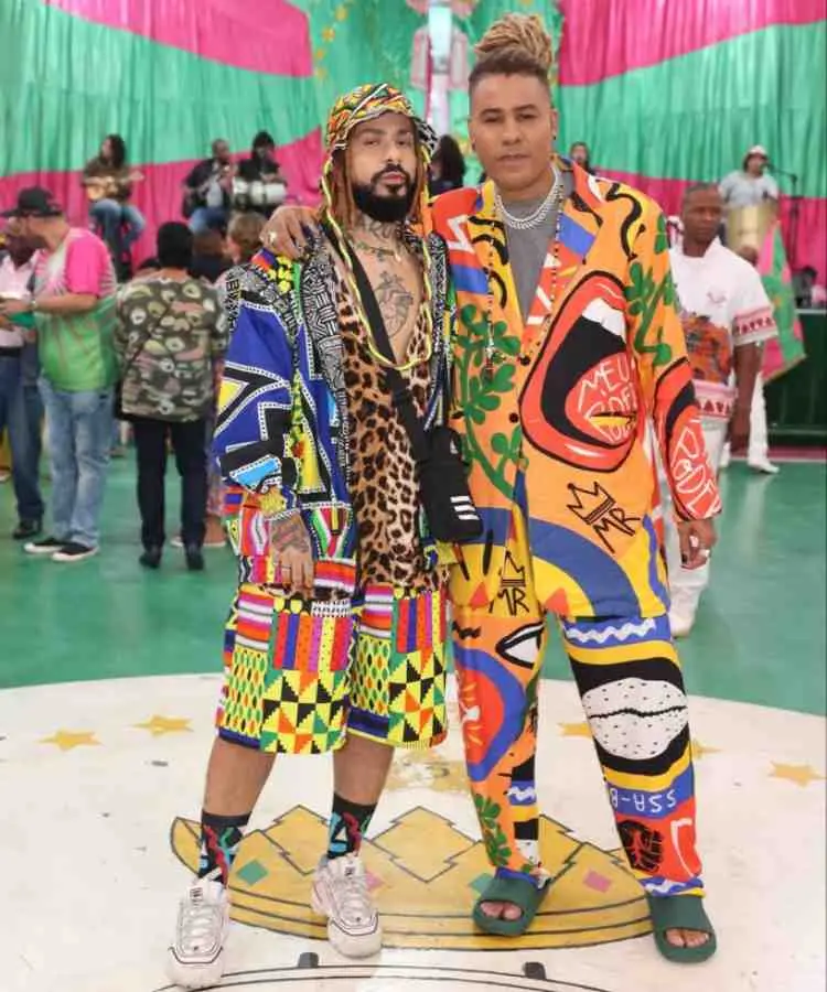 Céu e Junior Rocha, da Meninos Rei. 