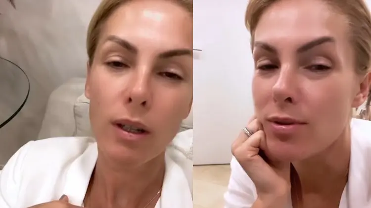 Ana Hickmann desabafa sobre stress emocional.