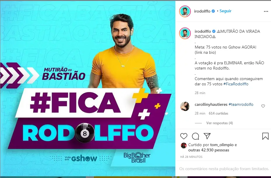 Paredão BBB 21 enquete bbb 21