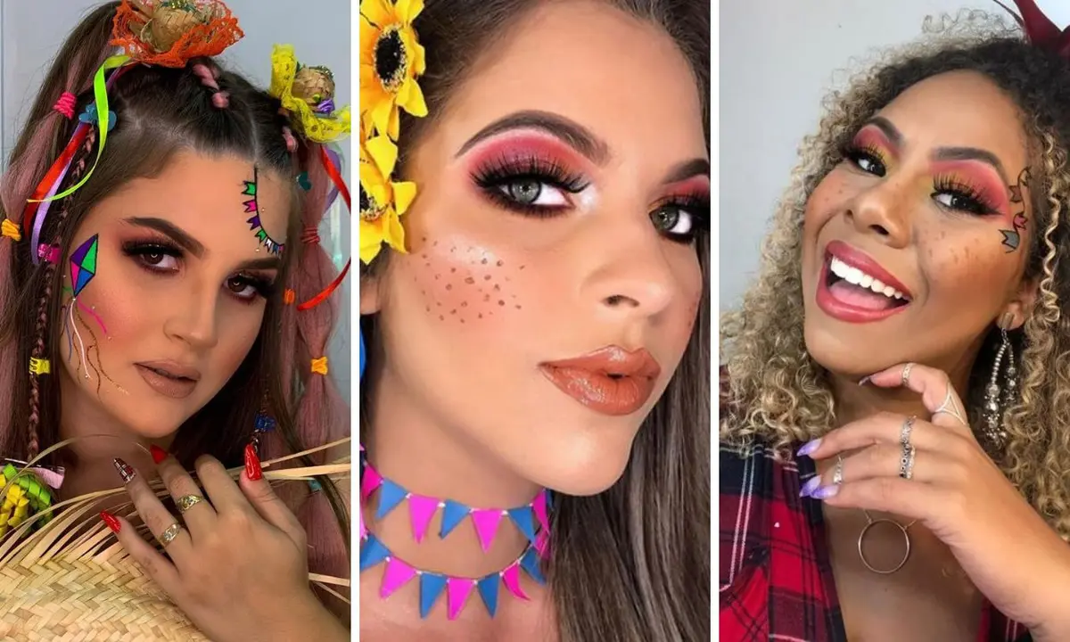 Maquiagem junina fashion