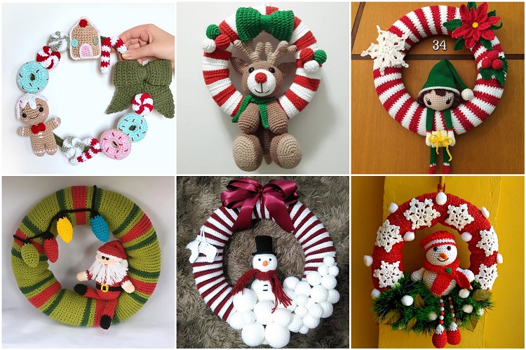 seis ideias de guirlandas de amigurumi