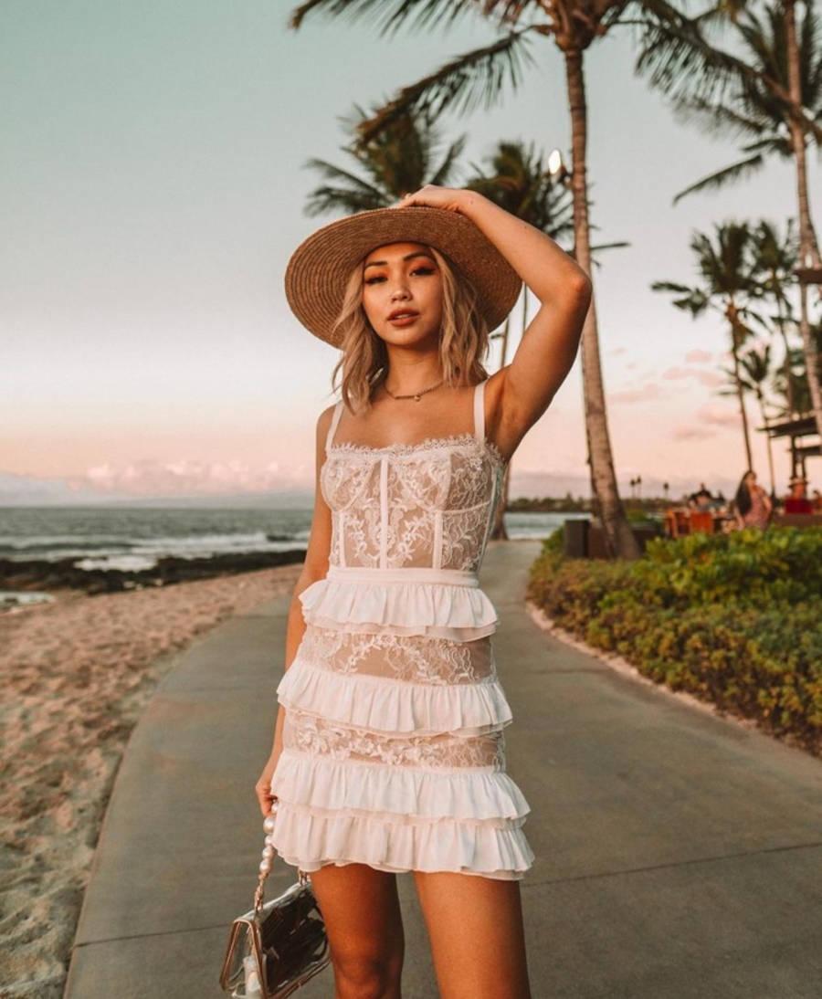 Foto de vestido transparente para usar no ano novo