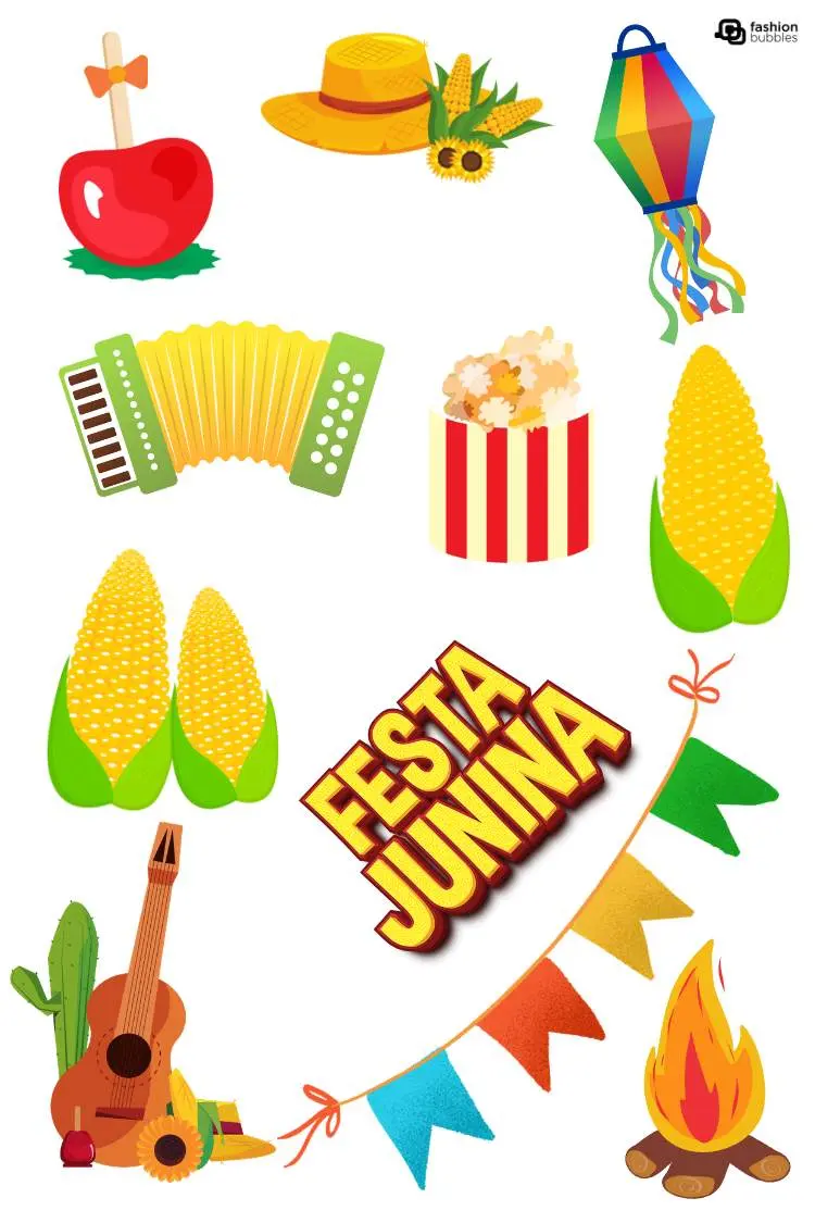 Topper de cupcake tema Festa Junina
