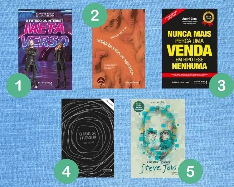 5 opções de lançamentos de livros para presentear no Dia dos Pais.