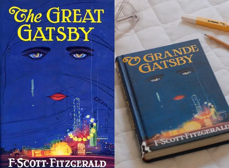 Livro O Grande Gastby de F-Scott Fitzgerald. Foto do livro O Grande Gastby.