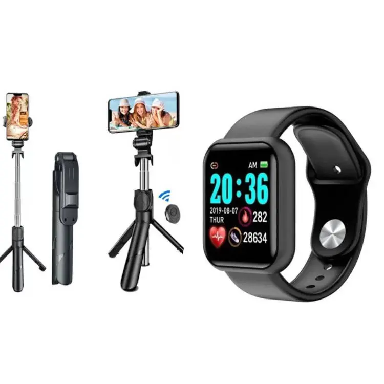 Pau de Selfie e Smartwatch