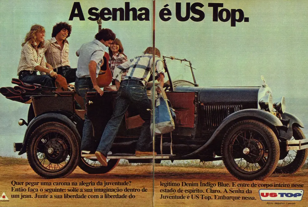 Propaganda da US Top nos anos 70.