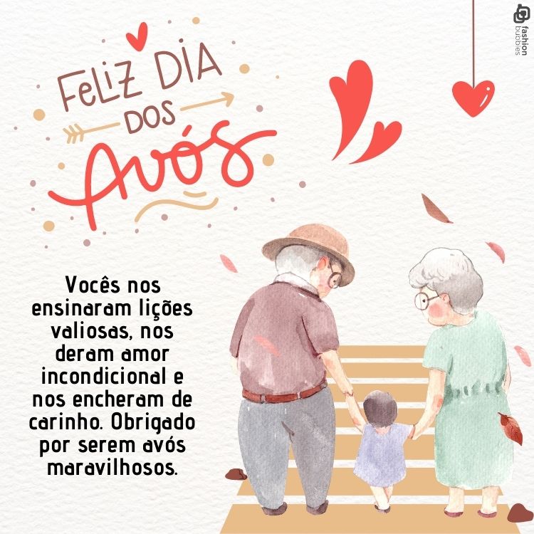 Vocês nos ensinaram lições valiosas, nos deram amor incondicional e nos encheram de carinho. Obrigado por serem avós maravilhosos. 