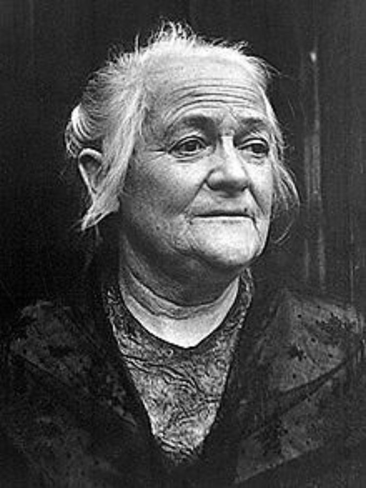 Foto em branco e preto de Clara Zetkin