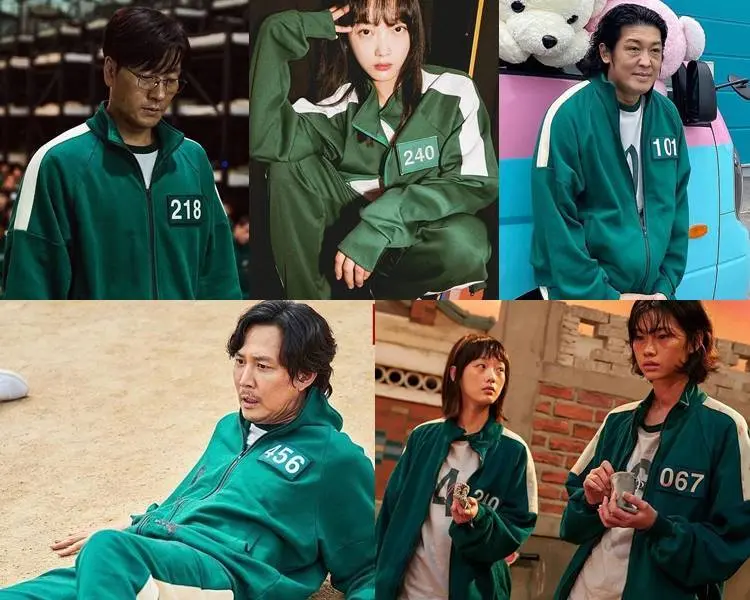 Personagens de "Round 6". Foto com personagens de "Round 6".