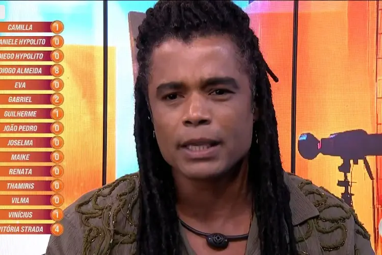 Foto mostra Diogo no confessionário do BBB 25