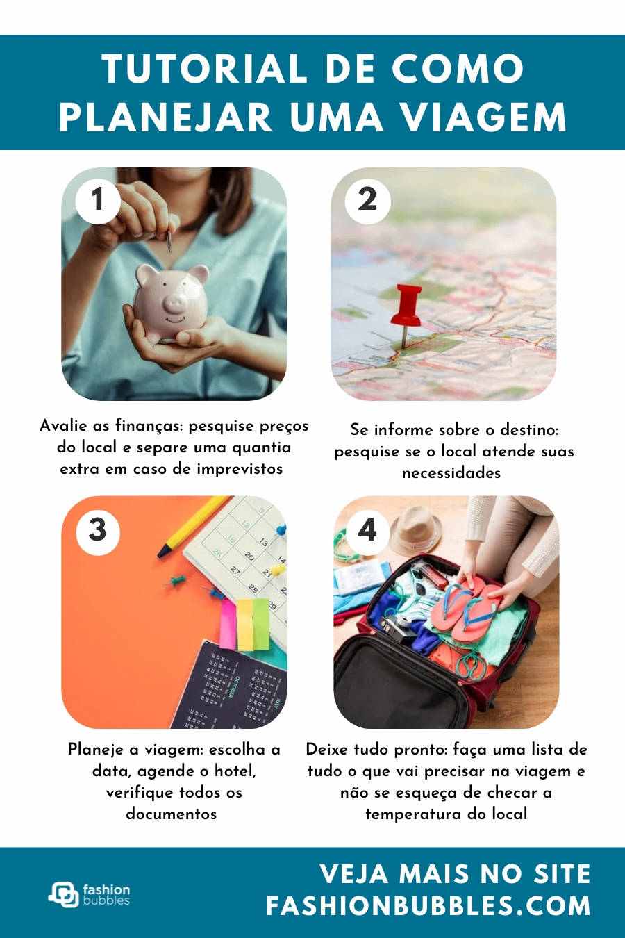 Passo a passo de como organizar uma viagem