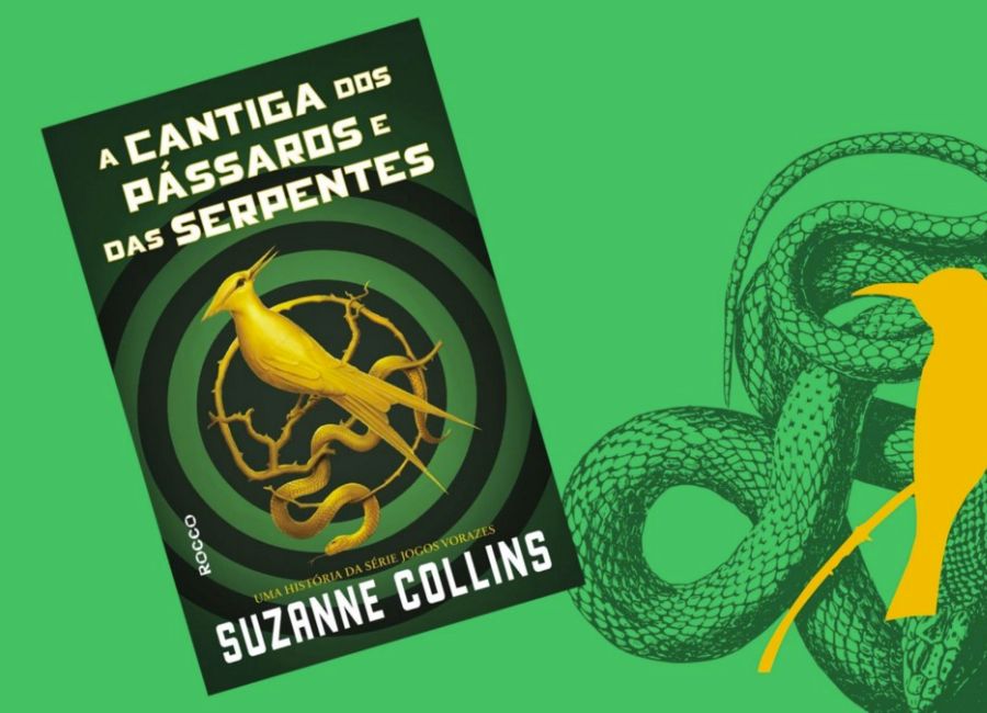 Capa do livro A Cantiga dos Pássaros e das Serpentes, prequel de Jogos Vorazes