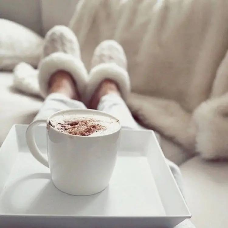 Fotografia de café na cama