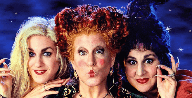 Imagem do filme Abracadabra personagens Sarah, Mary e Winnie, de Abracadabra