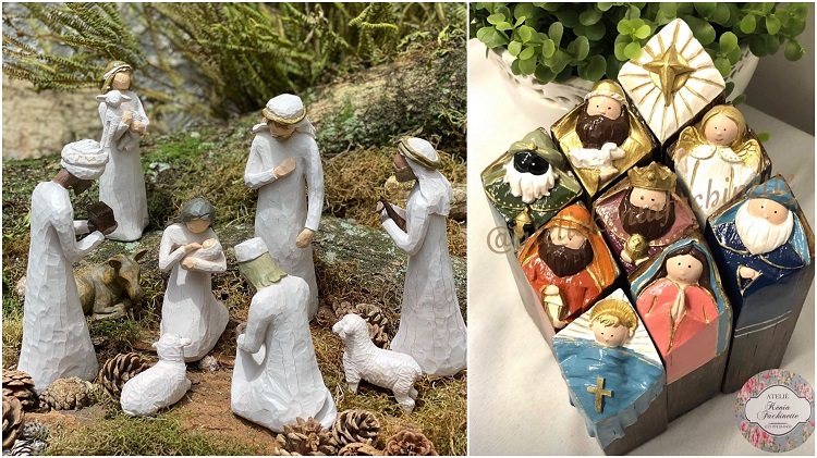 dois enfeites de Natal