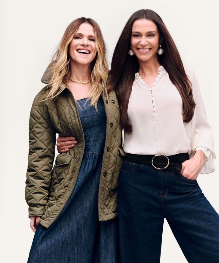 Foto das atrizes Ingrid Guimarães e Mônica Martelli