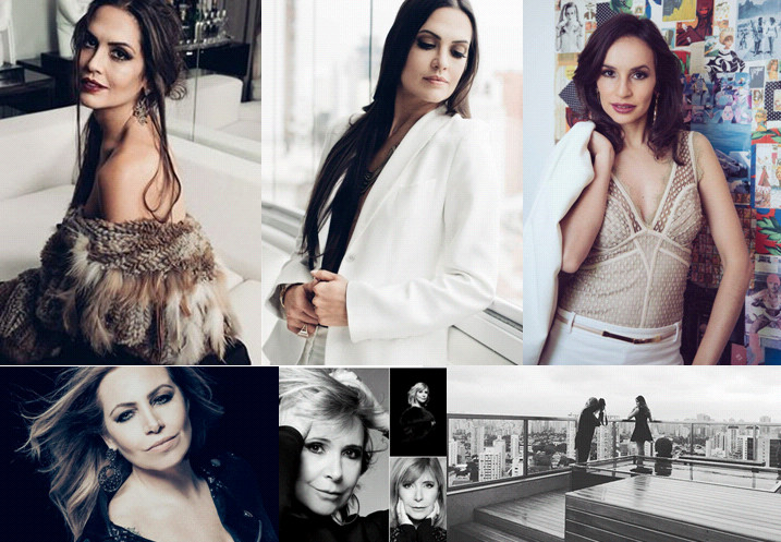 Montagem com fotos de mulheres maduras, não-modelos