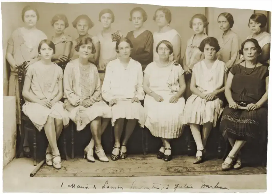 Primeiras eleitoras do Brasil na cidade de Natal, 1928. Natal, Rio Grande do Norte.