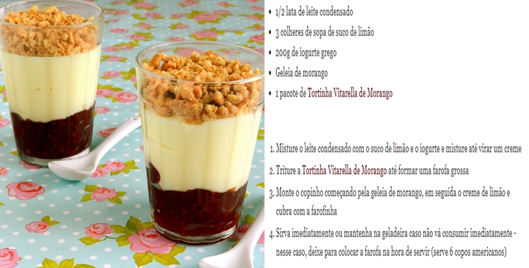 Opções de sobremesa para o Dia dos Namorados: Copinho de morango.