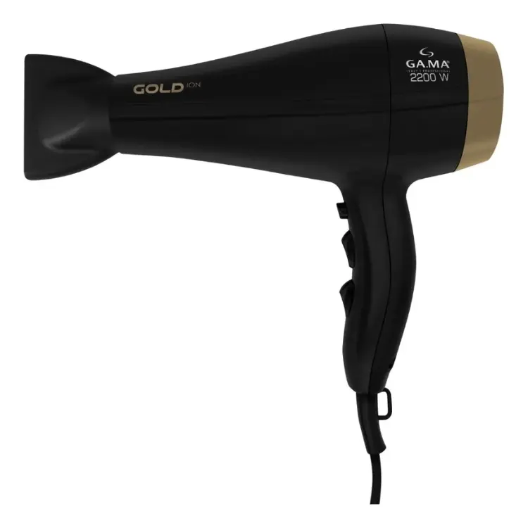 G.A.M.A Gold Ion em preto com detalhe em dourado
