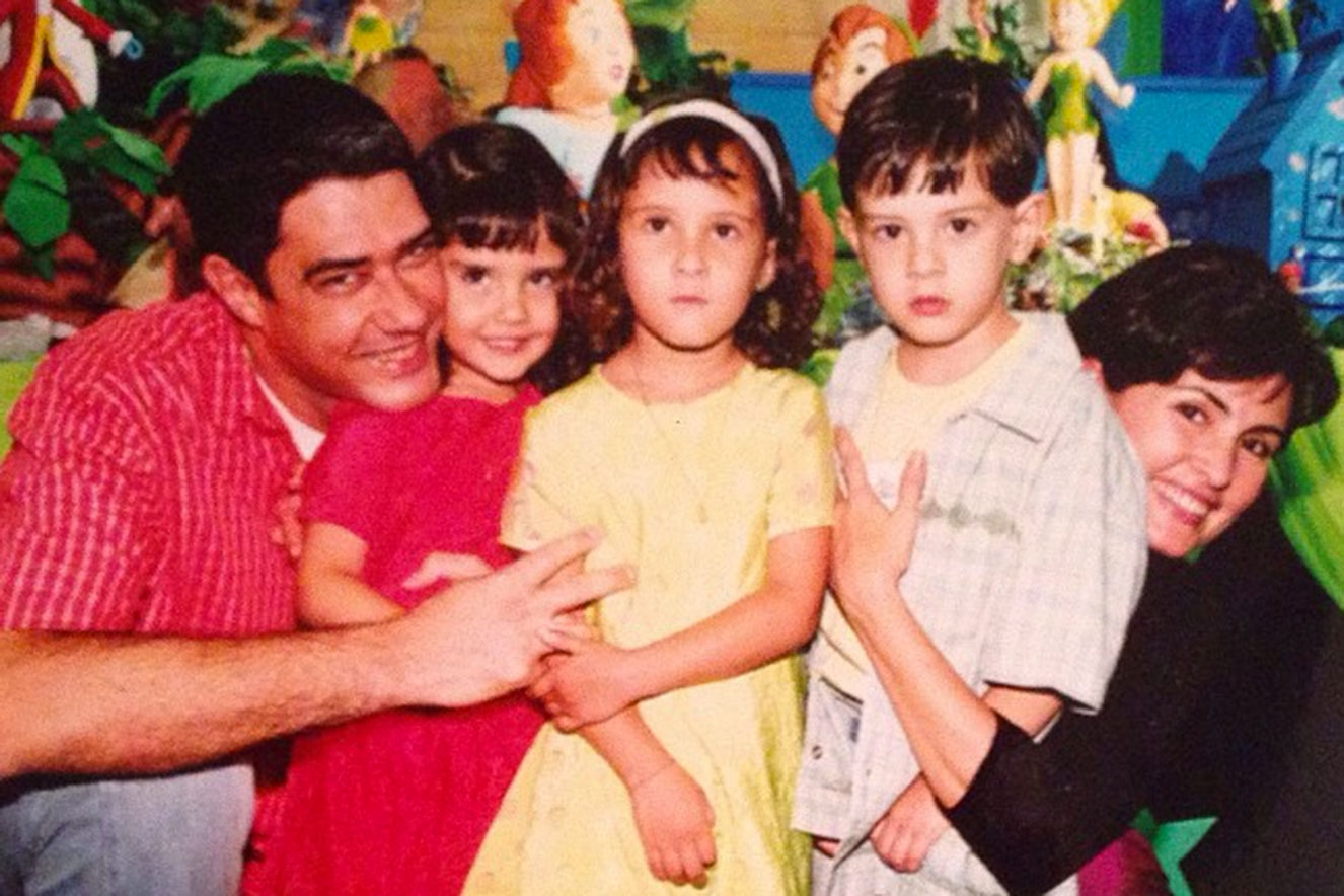 Fátima Bernardes, William Bonner e os filhos do casal - Reprodução
