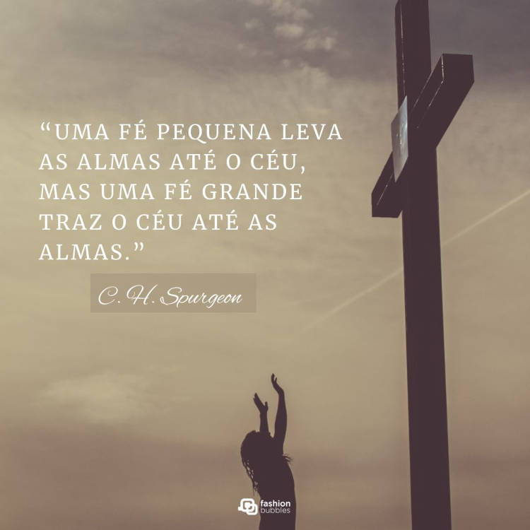 Frase sobre fé pequena e grande