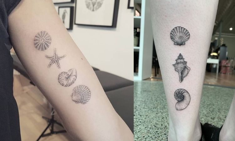 duas opções de tatuagem marinha