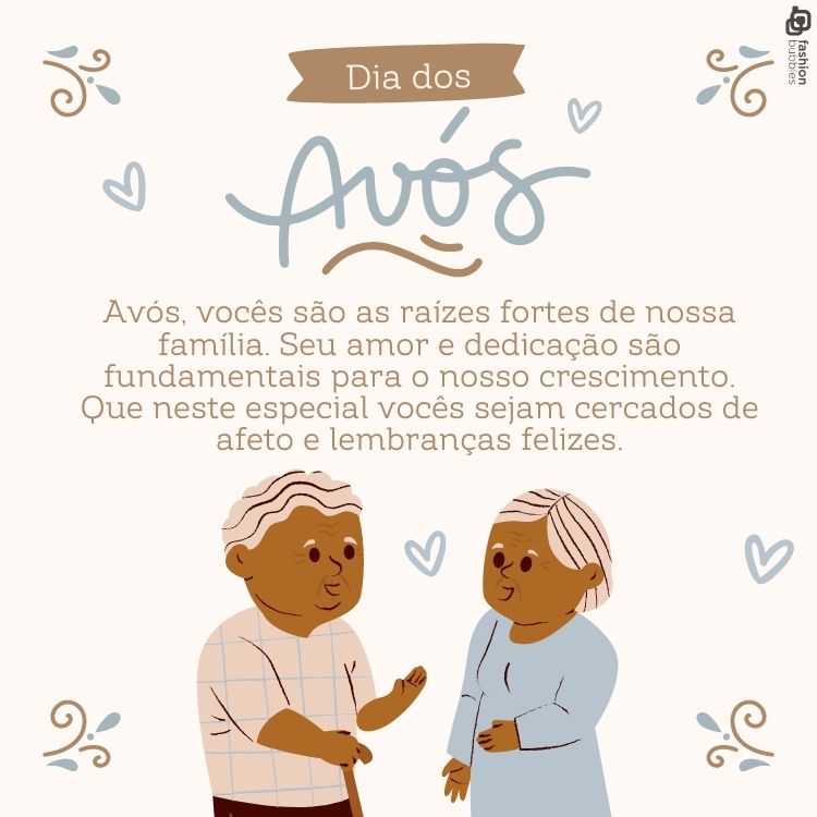 Avós, vocês são as raízes fortes de nossa família. Seu amor e dedicação são fundamentais para o nosso crescimento. Que neste Dia dos Avós vocês sejam cercados de afeto e lembranças felizes.