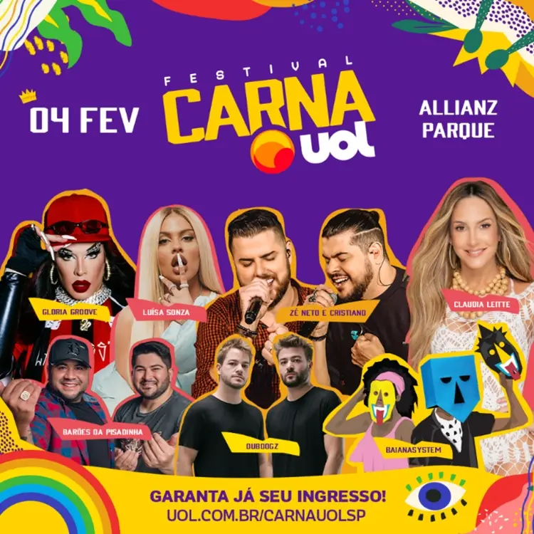 Cartaz do CarnaUOL 2023.