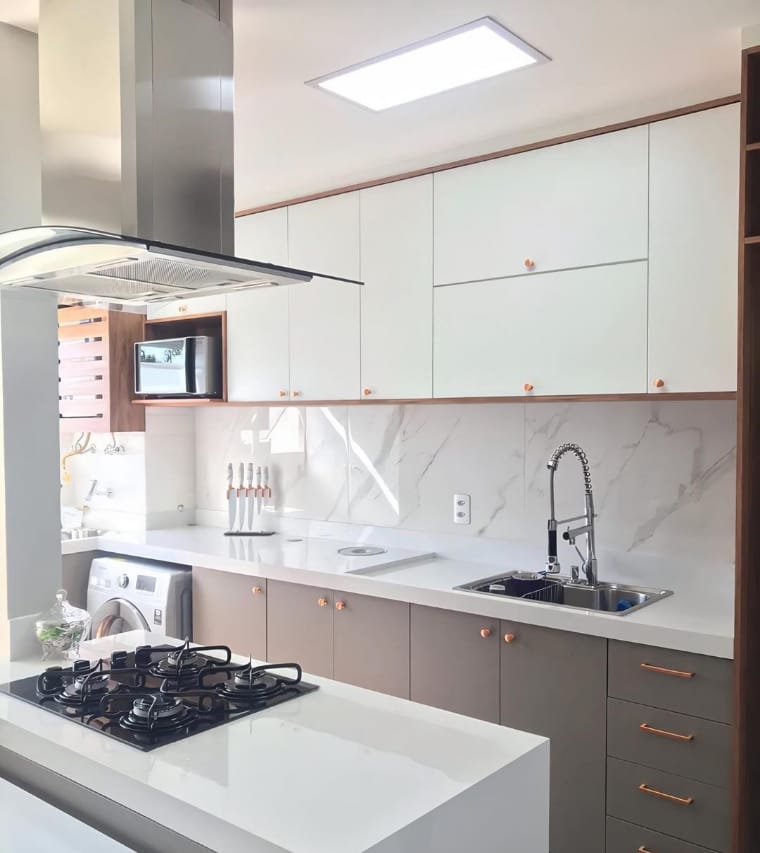 Cozinha com porcelanato