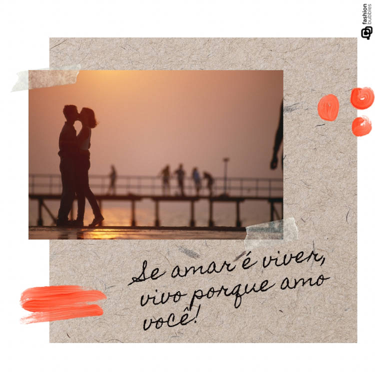 Frase de amor: "Se amar é viver, vivo porque amo você."