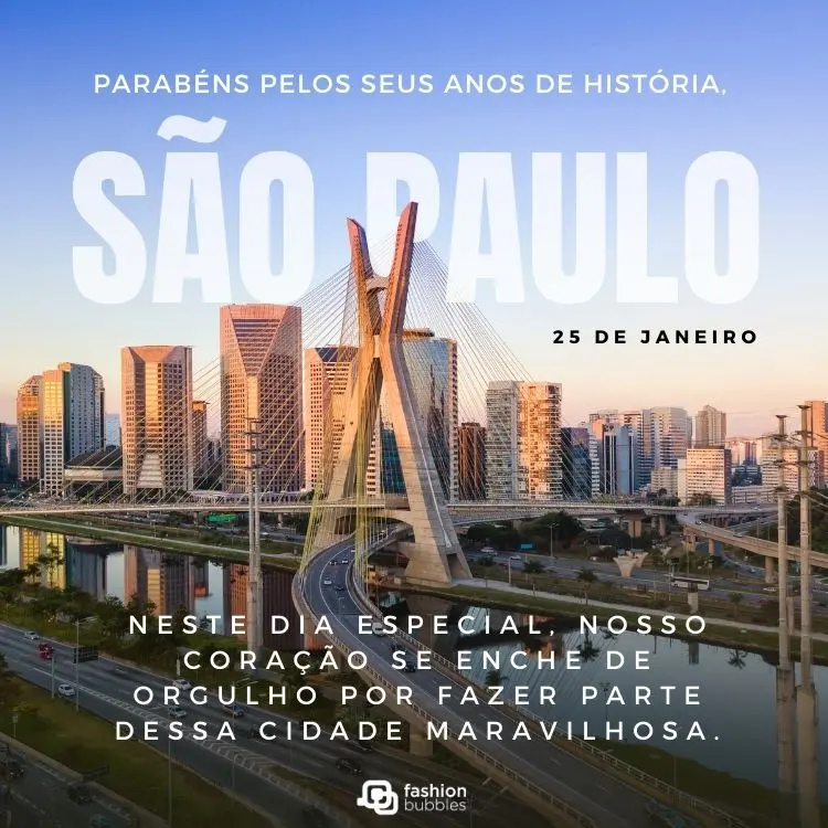 Ponte Octávio Frias de Oliveira de dia com frase: Ponte Octávio Frias de Oliveira