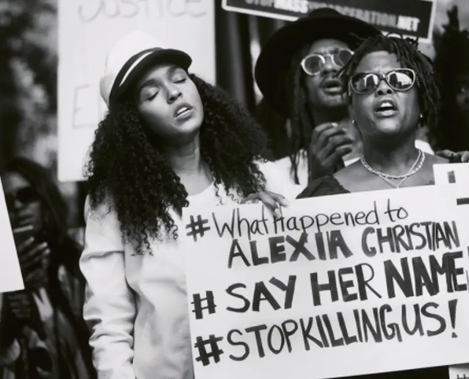 Manifestação do movimento Black Lives Matte em 2015. 