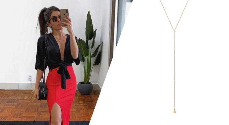 Roupa Casual com joia de proteção