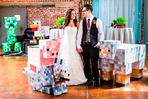 casamento-minecraft-noivos