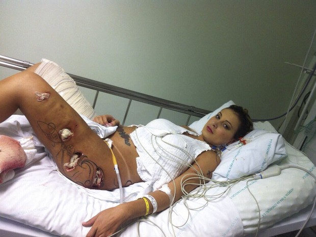 Andressa Urach no hospital- Reprodução 