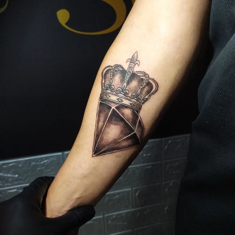 tatuagem de diamante