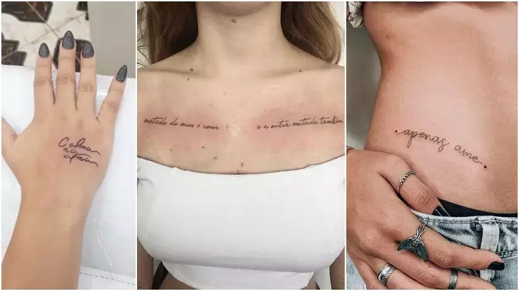 três frases para tatuagem feminina
