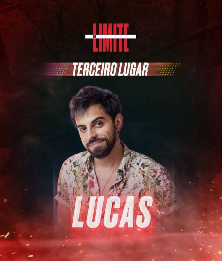 Lucas ficou em terceiro lugar no No Limite 2022