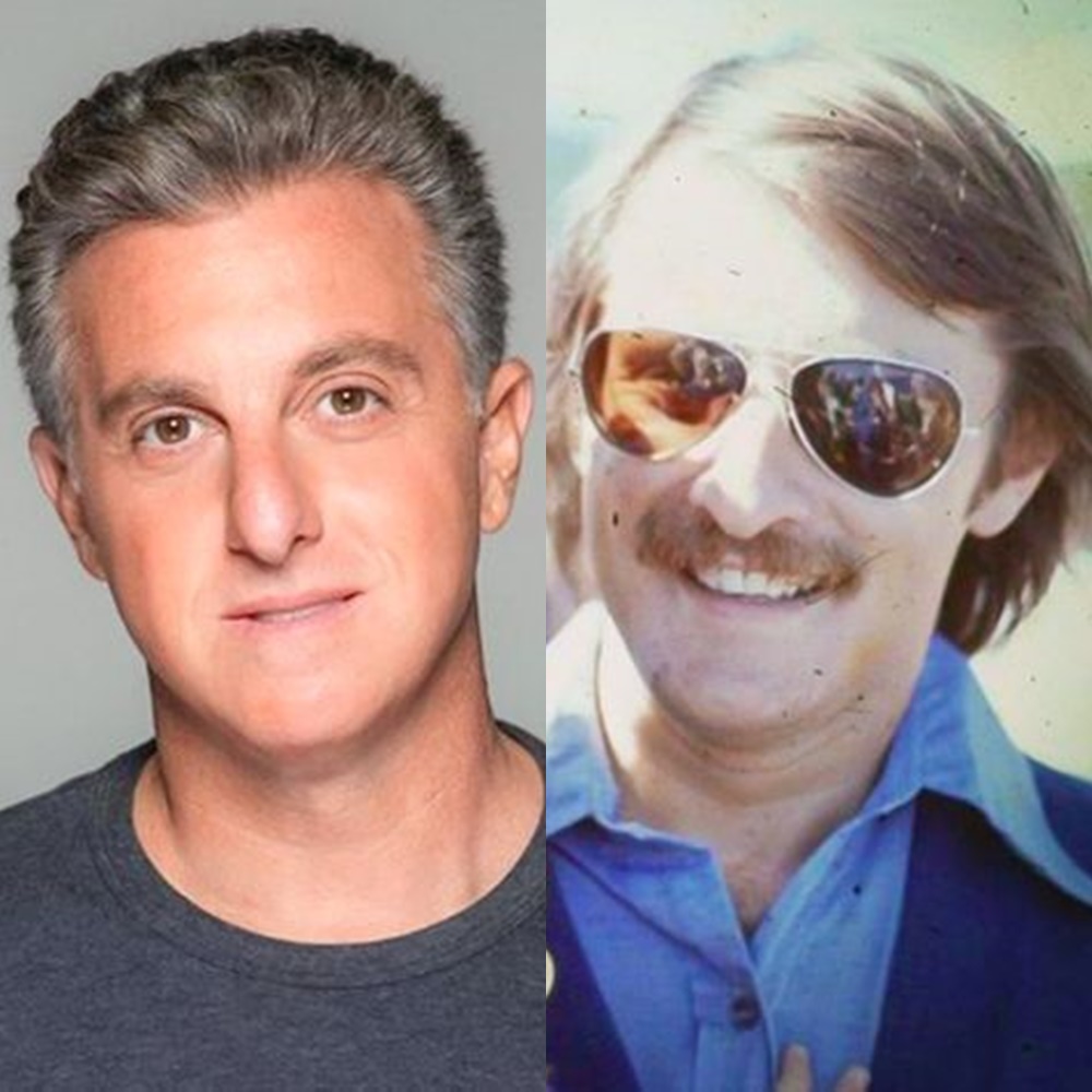 Luciano Huck e pai em comparação.