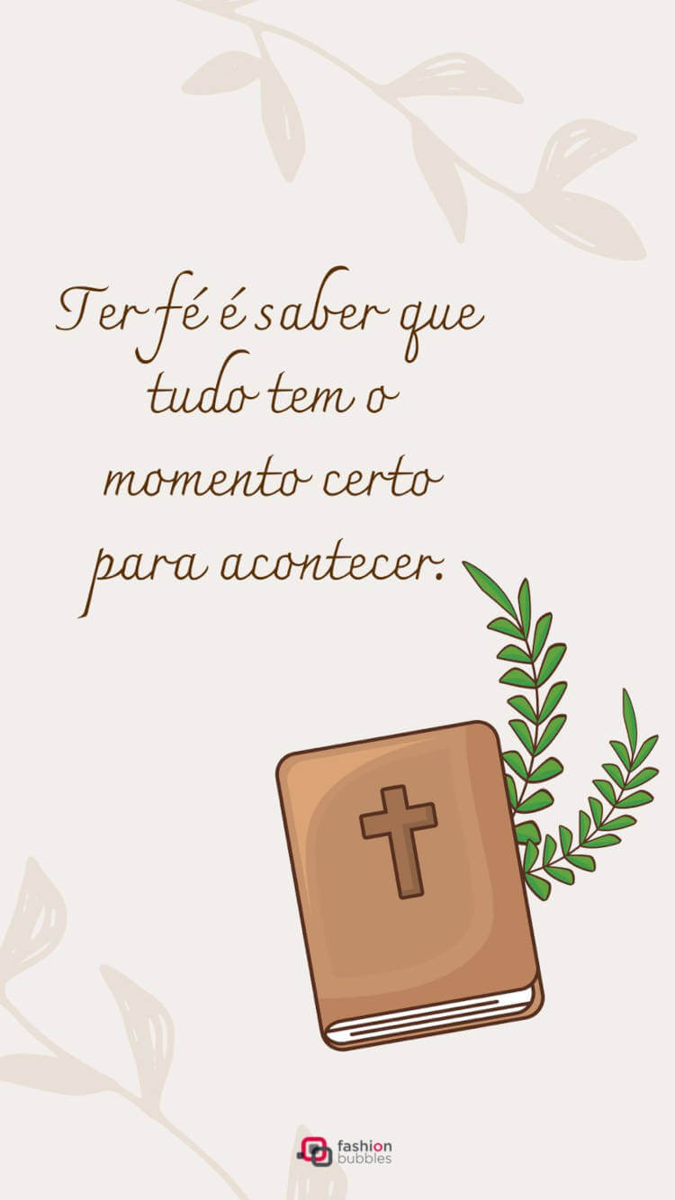 Mensagem sobre ter fé 