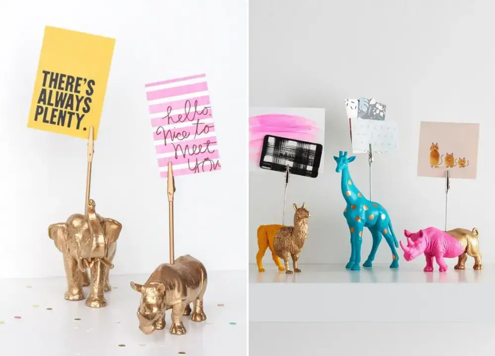 Lembrancinha DIY: porta-recados de animais