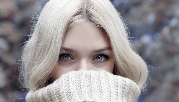 Fotografia feminina no inverno