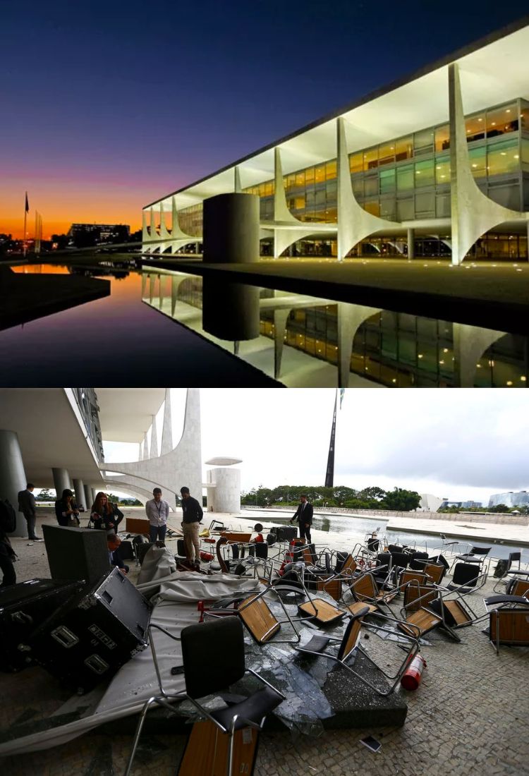 Móveis são retirados do Palácio do Planalto